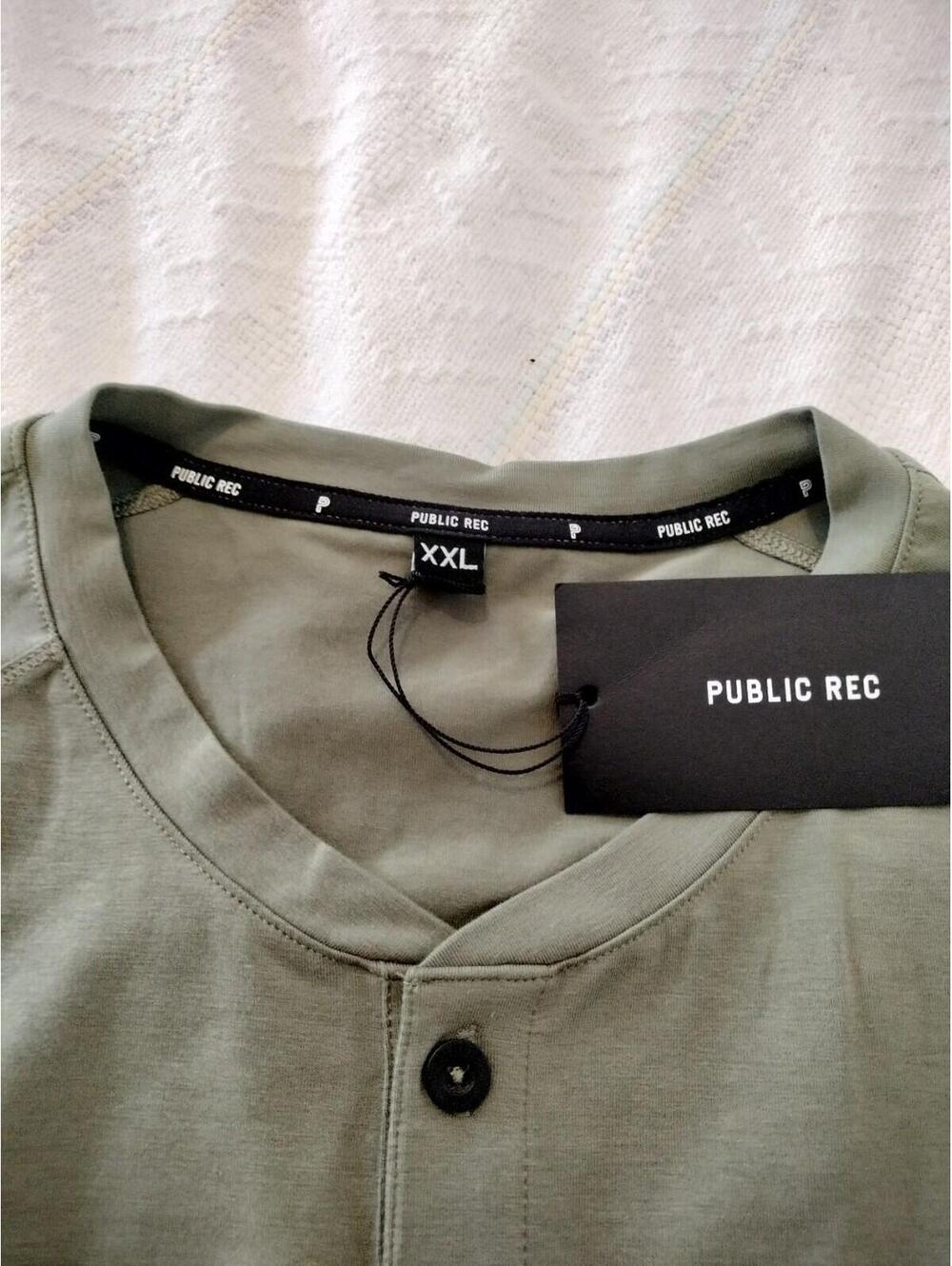 NWT $68 Public Rec Go-To Henley Shirt Men’s XXL Cypress Green Short Sleeve - Picture 5 of 11